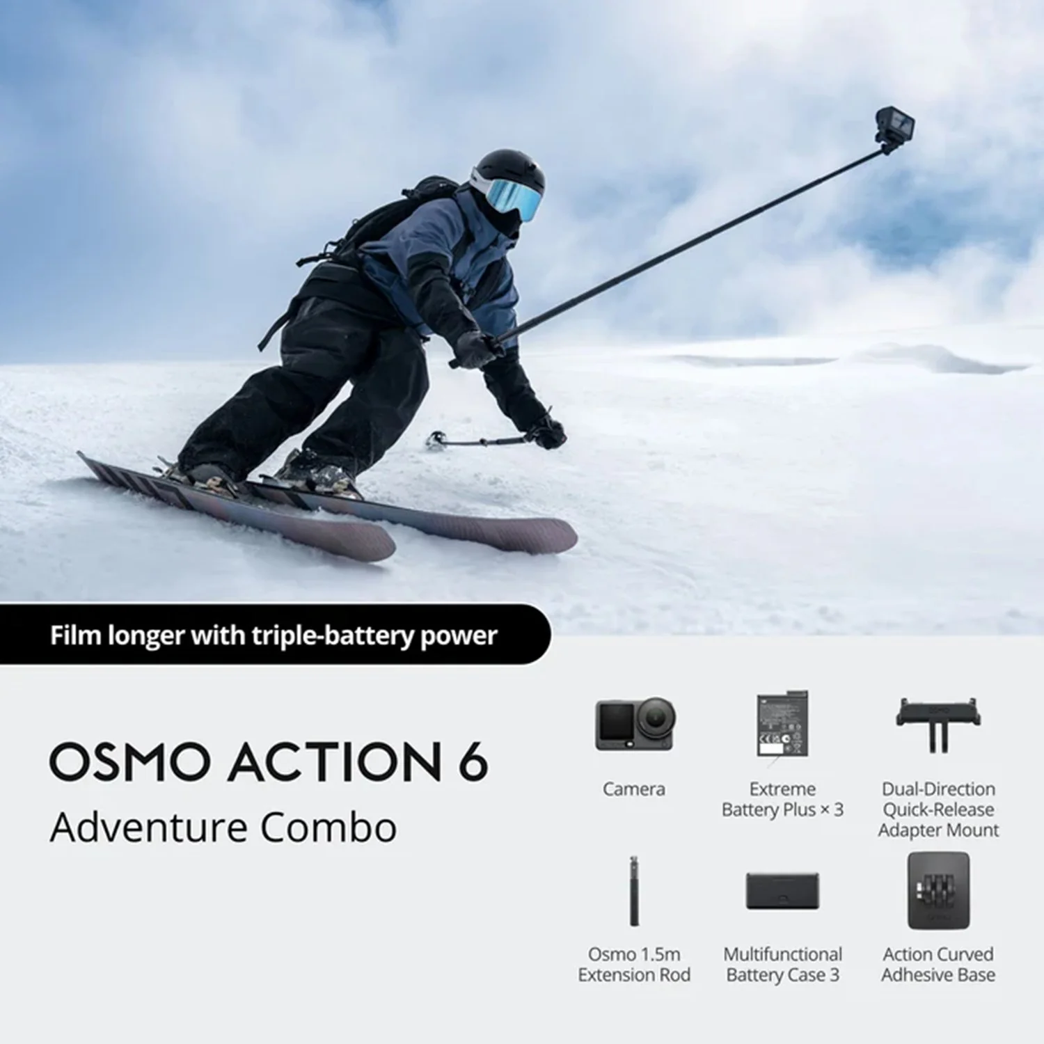 DJI Osmo Action 6 Adventure Combo 4K 1/1.1" Sensor 4h Battery + 12 Month Protection - Image 6