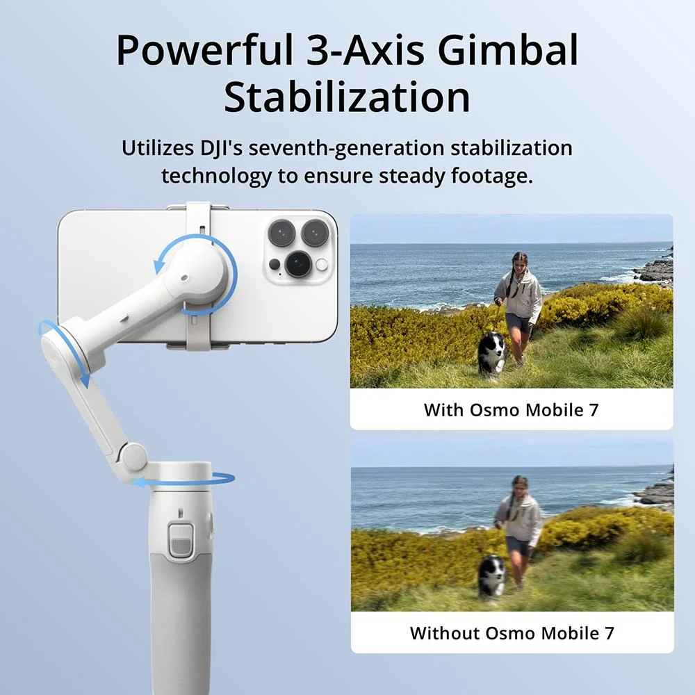 DJI Osmo Mobile 7 Gimbal Stabilizer for Smartphone 3-Axis Gimbal - Open Box - Image 6