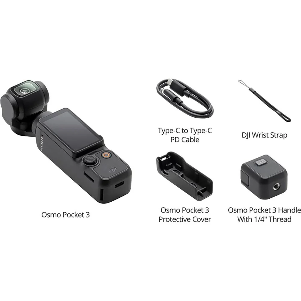 DJI Osmo Pocket 3 Handheld 3-Axis Gimbal Stabilizer - CP.OS.00000301.01 - Open Box - Image 6