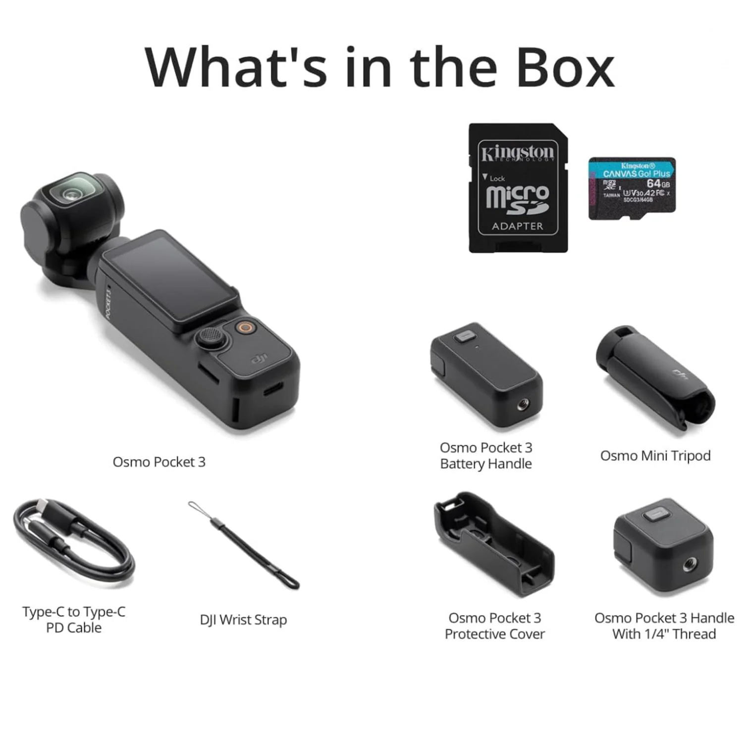 DJI Osmo Pocket 3 Capture More Combo 4K Handheld 3-Axis Gimbal Stabilization Bundle - Image 9