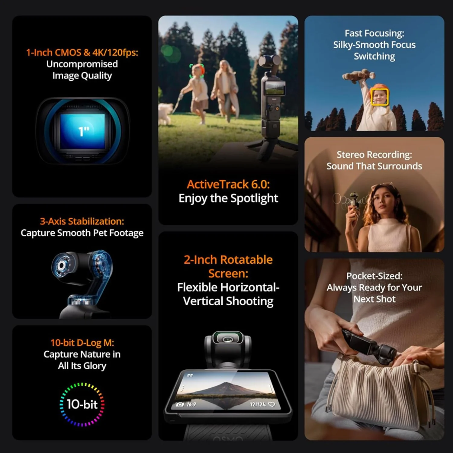DJI Osmo Pocket 3 Capture More Combo 4K Handheld 3-Axis Gimbal Stabilization Bundle - Image 4