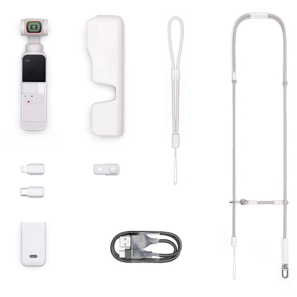 DJI Pocket 2 Handheld 3-Axis Gimbal 4K Camera Exclusive Combo (Sunset White) - Image 4
