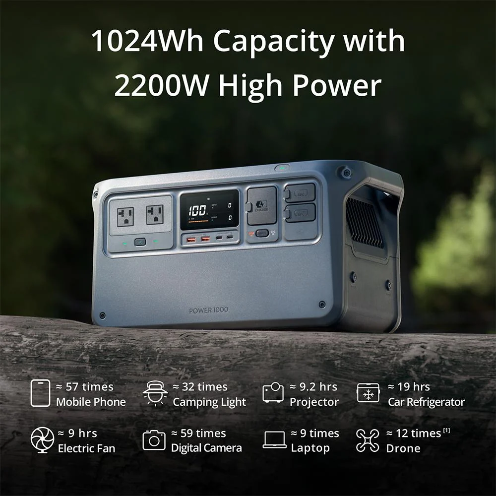 DJI Power 1000, Portable Outdoor Power Source with Solar Panel & 2 Year Warranty - Image 6