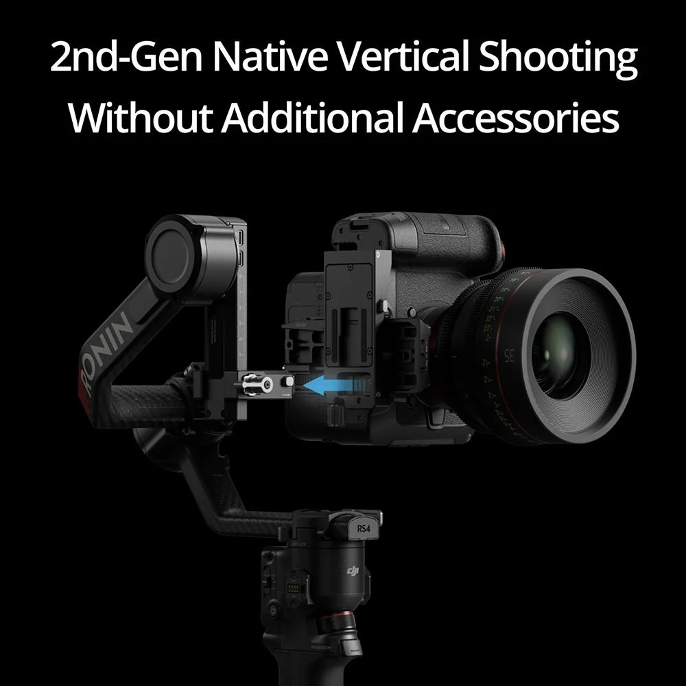 DJI RS 4 Pro Combo 3-Axis Gimbal Stabilizer with Battery & Dual Motors Open Box - Image 11