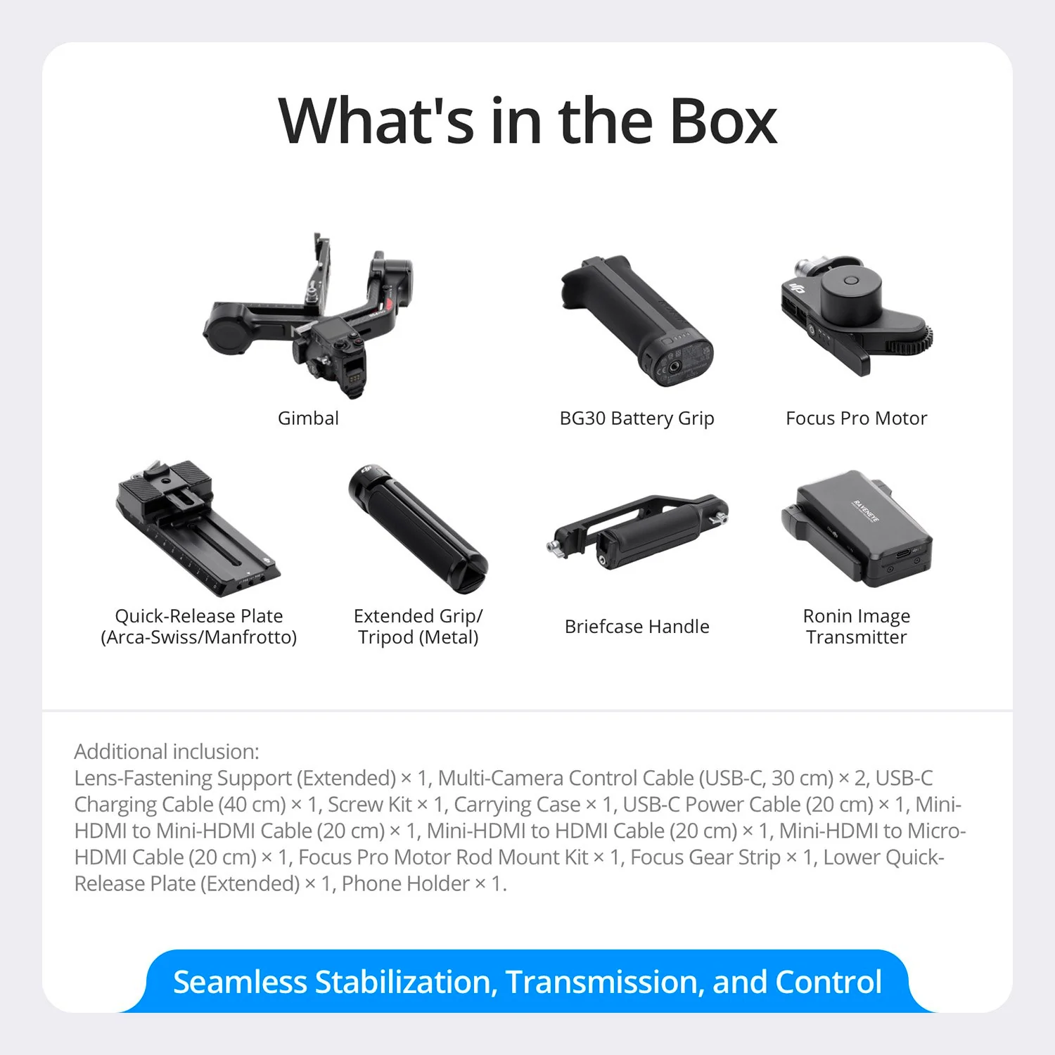 DJI RS 4 Pro Combo 3-Axis Gimbal Stabilizer with Extended Battery & Dual Motors - Image 6