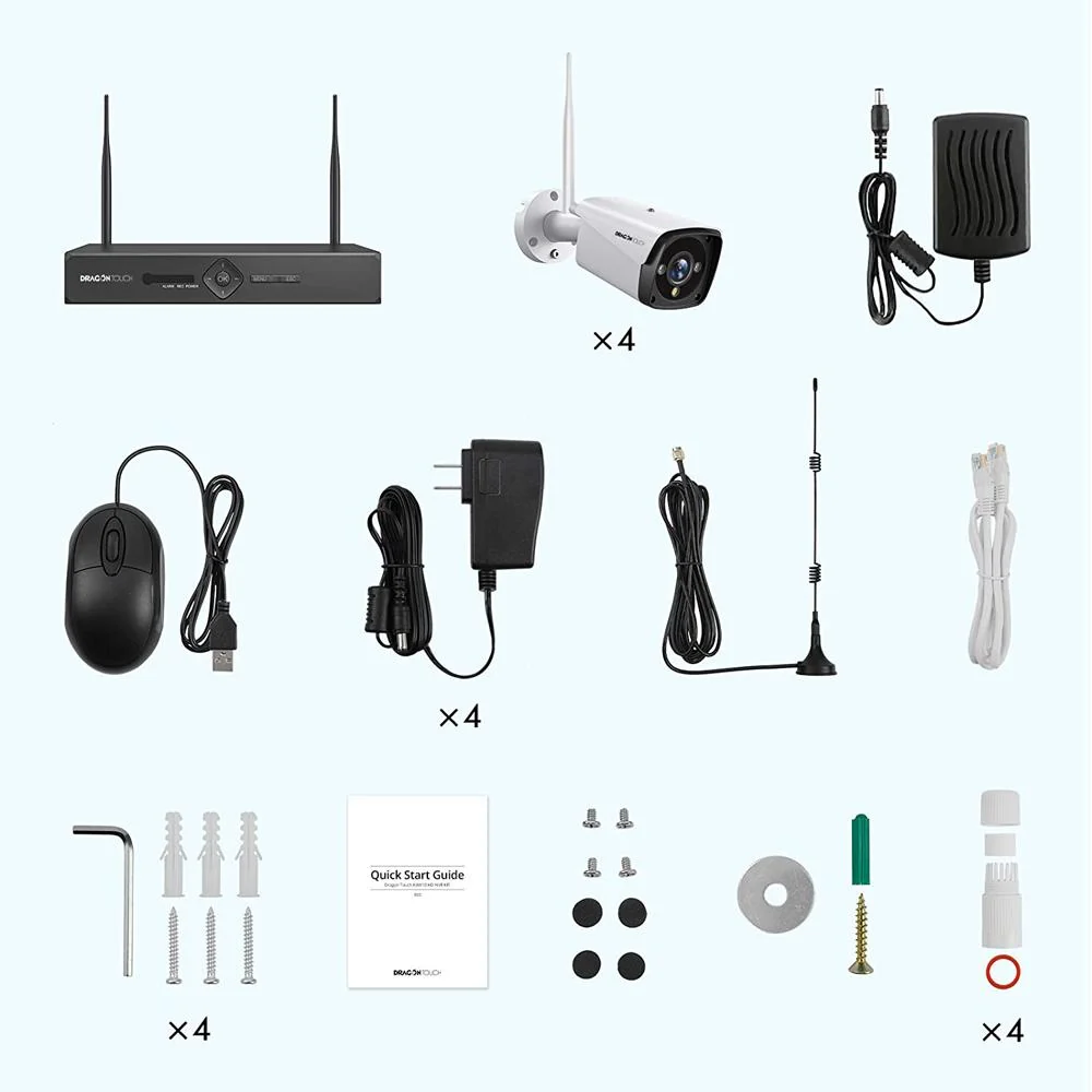 Dragon Touch K4W10 3MP Wireless WiFi Outdoor Security Camera System + Portable SSD Bundle - Image 9