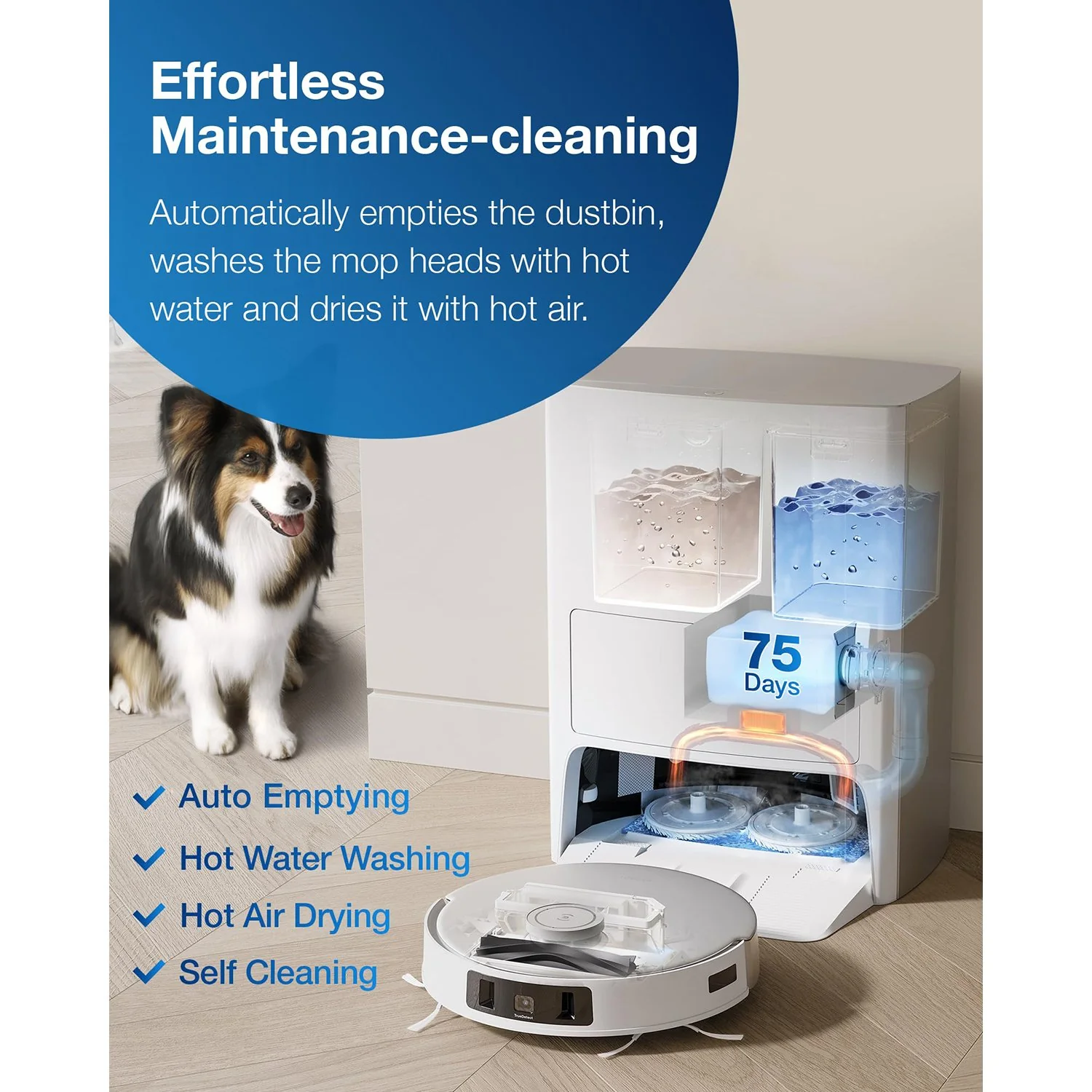 ECOVACS DEEBOT T20 OMNI Robot Vacuum, Mop, Hot Wash, AutoDry, 6000Pa, SelfEmptying - Image 2