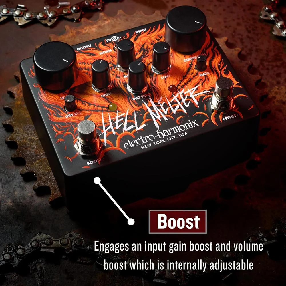 Electro-Harmonix Hell Melter Advanced Metal Distortion Pedal - Image 9