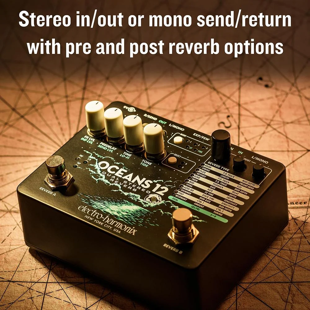 Electro-Harmonix Oceans 12 Dual Stereo Reverb Pedal - Image 6