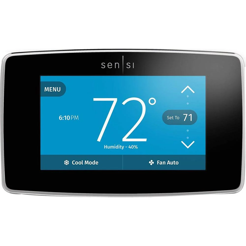 Emerson Sensi Touch Wi-Fi Smart Thermostat Black Open Box with 1 Year Warranty - Image 2
