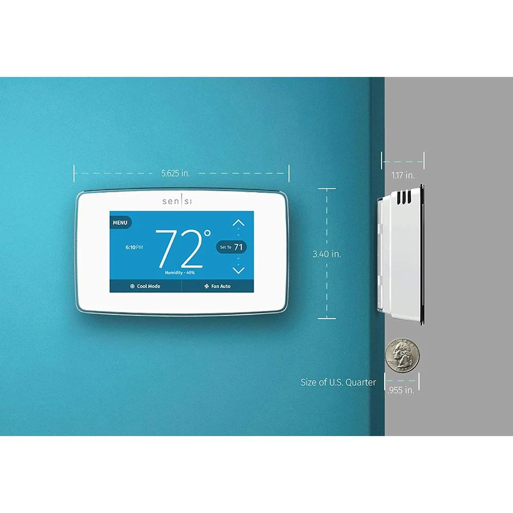 Emerson Sensi Touch Wi-Fi Smart Thermostat with Touchscreen White Open Box - Image 4