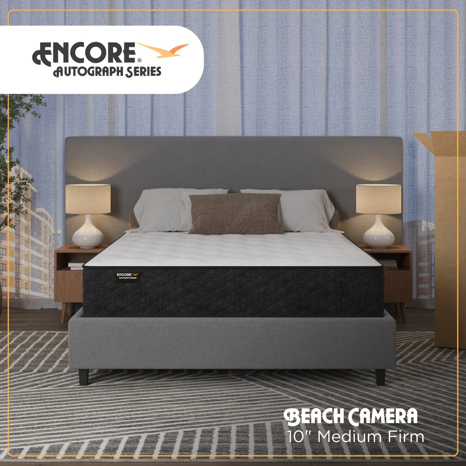 Encore 10.5" Queen BIAB Hybrid Mattress - Medium Firm, 10-Yr Warranty, Made in the USA - Image 9