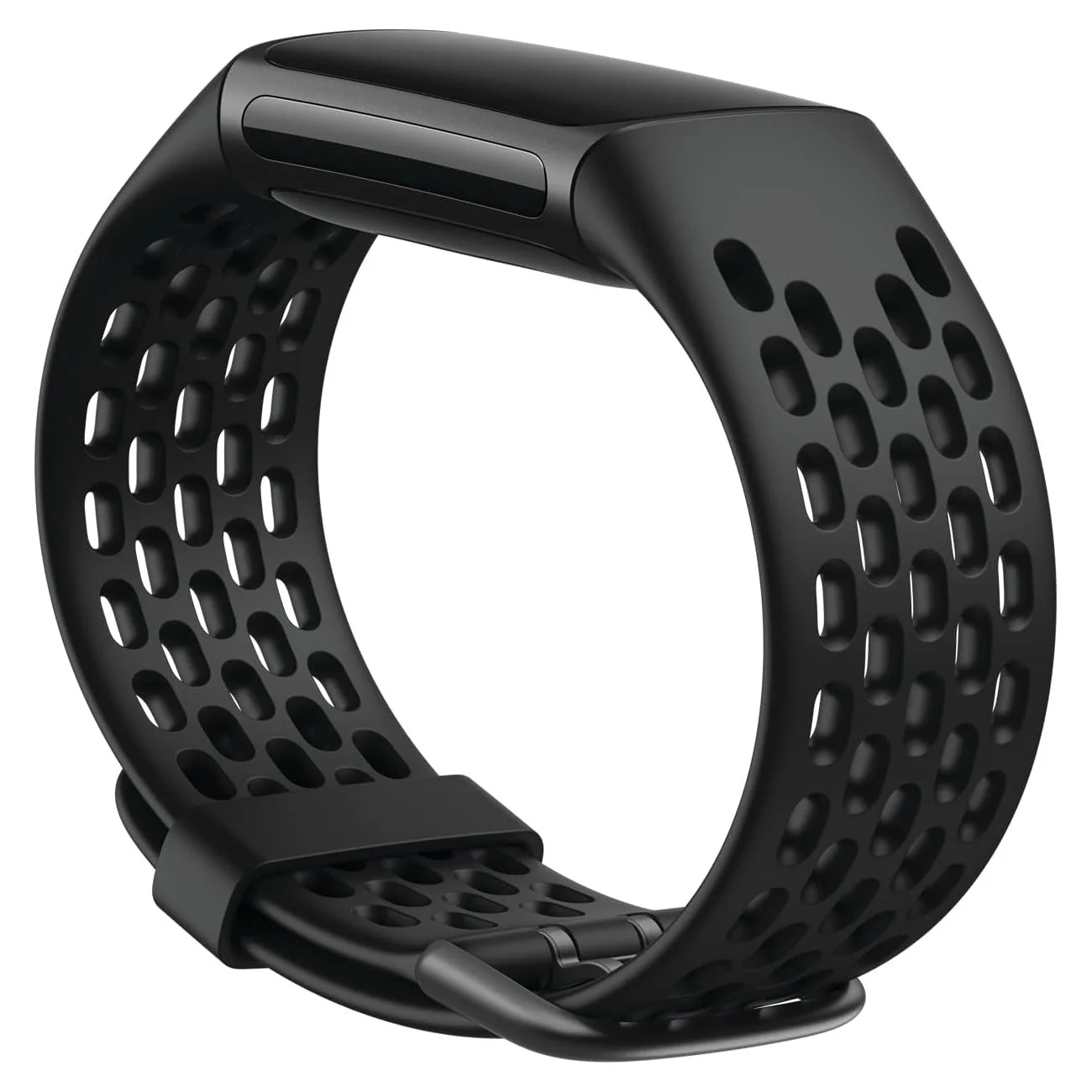 Fitbit Charge 5 Sport Accessory Band, Small Black - Image 2