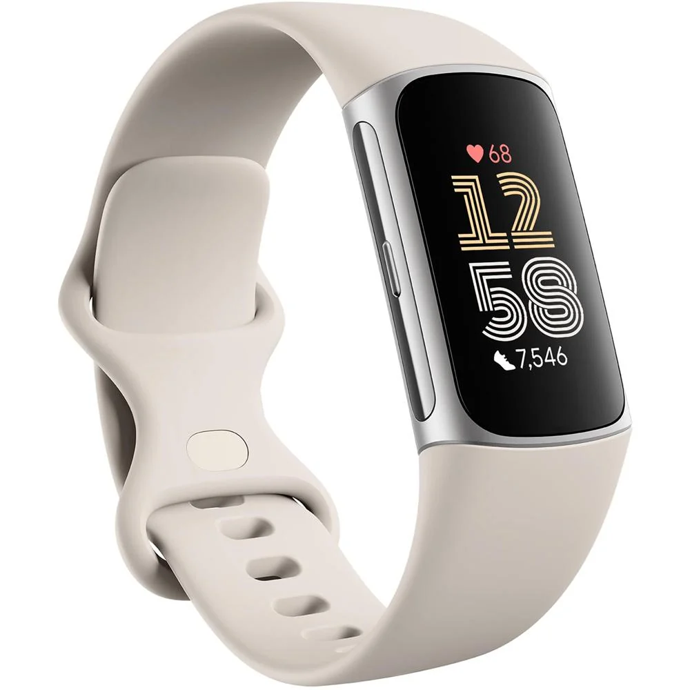 Fitbit Charge 6 Advanced Fitness & Health Tracker, Porcelain w/ Fitness Bundle - Image 3
