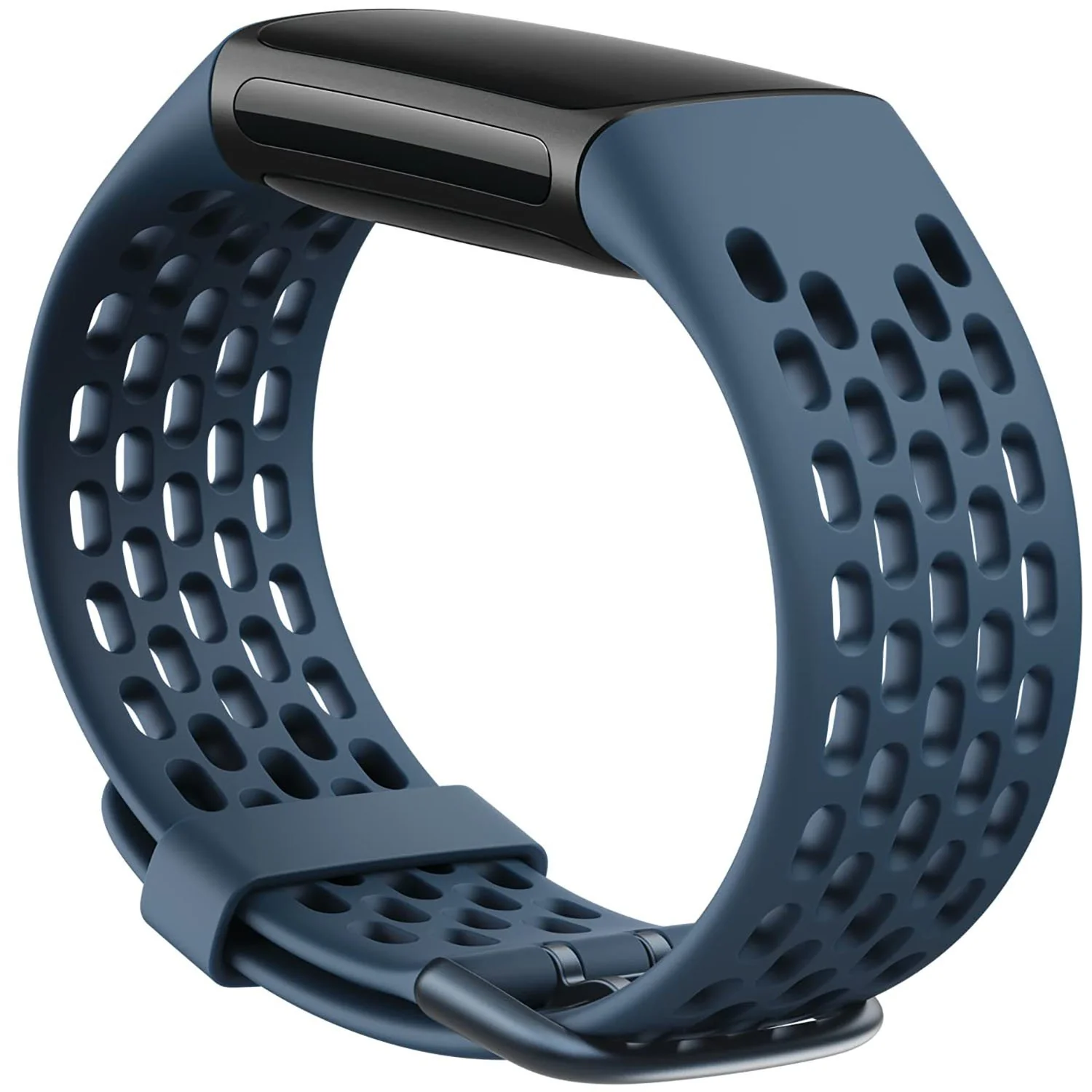 Fitbit Charge 6 & Charge 5 Sport Band, Deep Sea, Large - Image 2