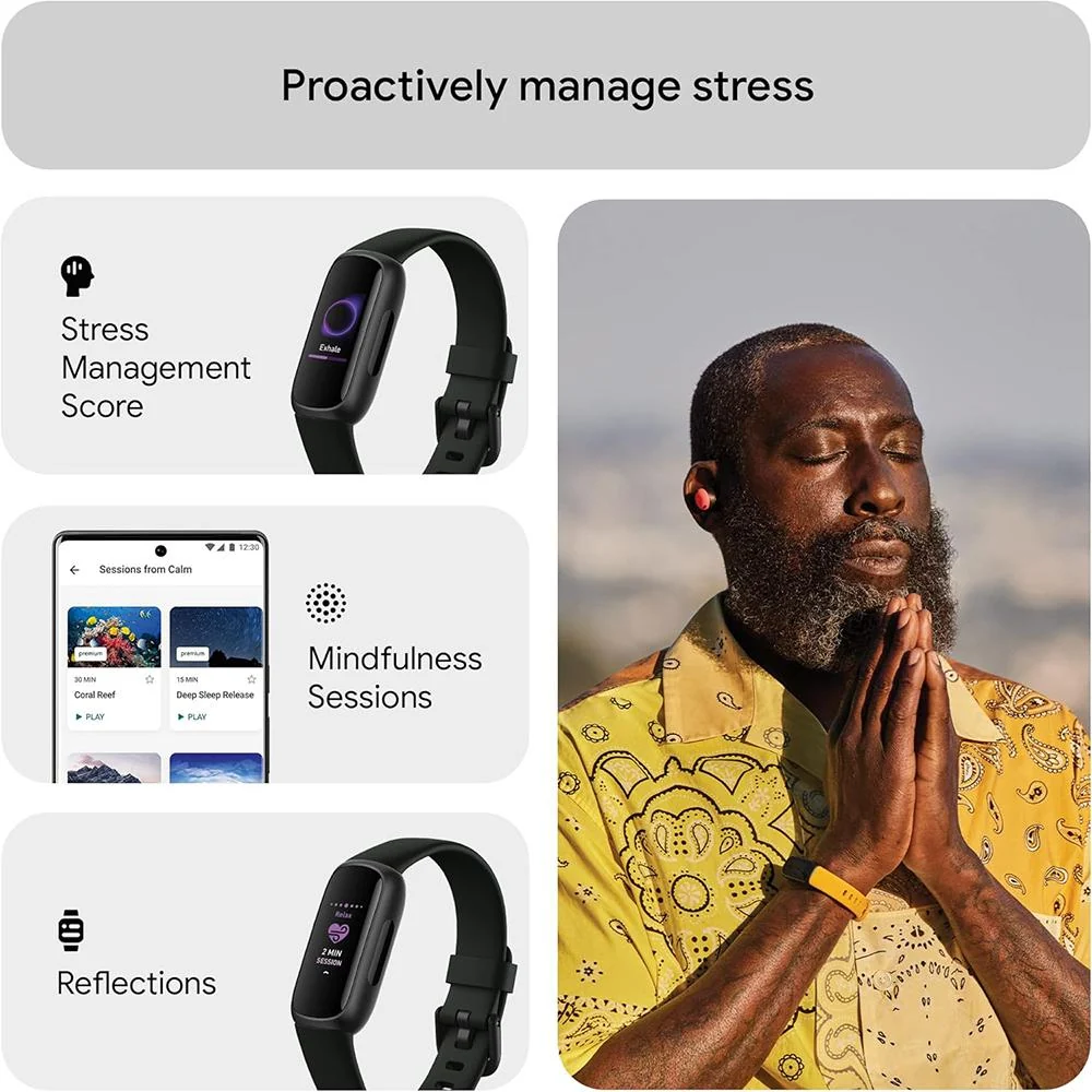 Fitbit Inspire 3 Health and Fitness Tracker, Midnight Zen / Black - Image 3