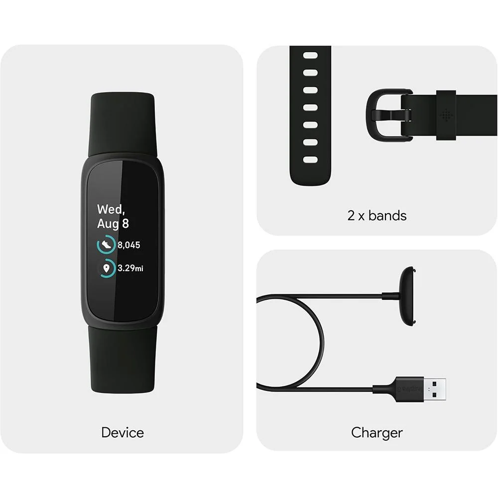 Fitbit Inspire 3 Health and Fitness Tracker, Midnight Zen/Black w/ 2 YR Warranty Bundle - Image 9