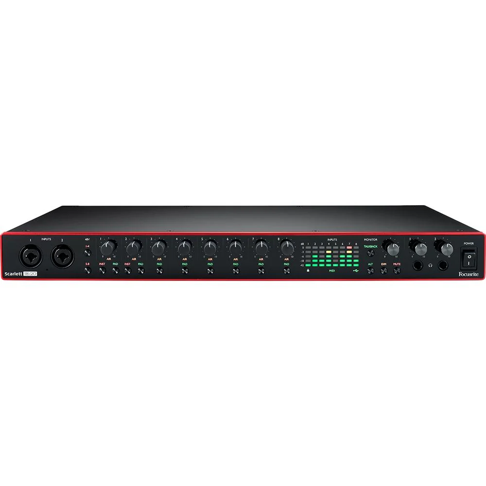Focusrite Scarlett 18i20 (3rd Gen) 18-in, 20-out USB Audio Interface Open Box - Image 4