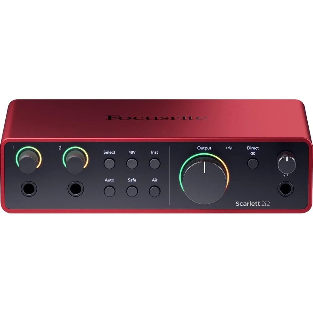 Focusrite Scarlett 2i2 Studio 4th Gen Audio Interface Bundle with Mic, Headphones - Image 4