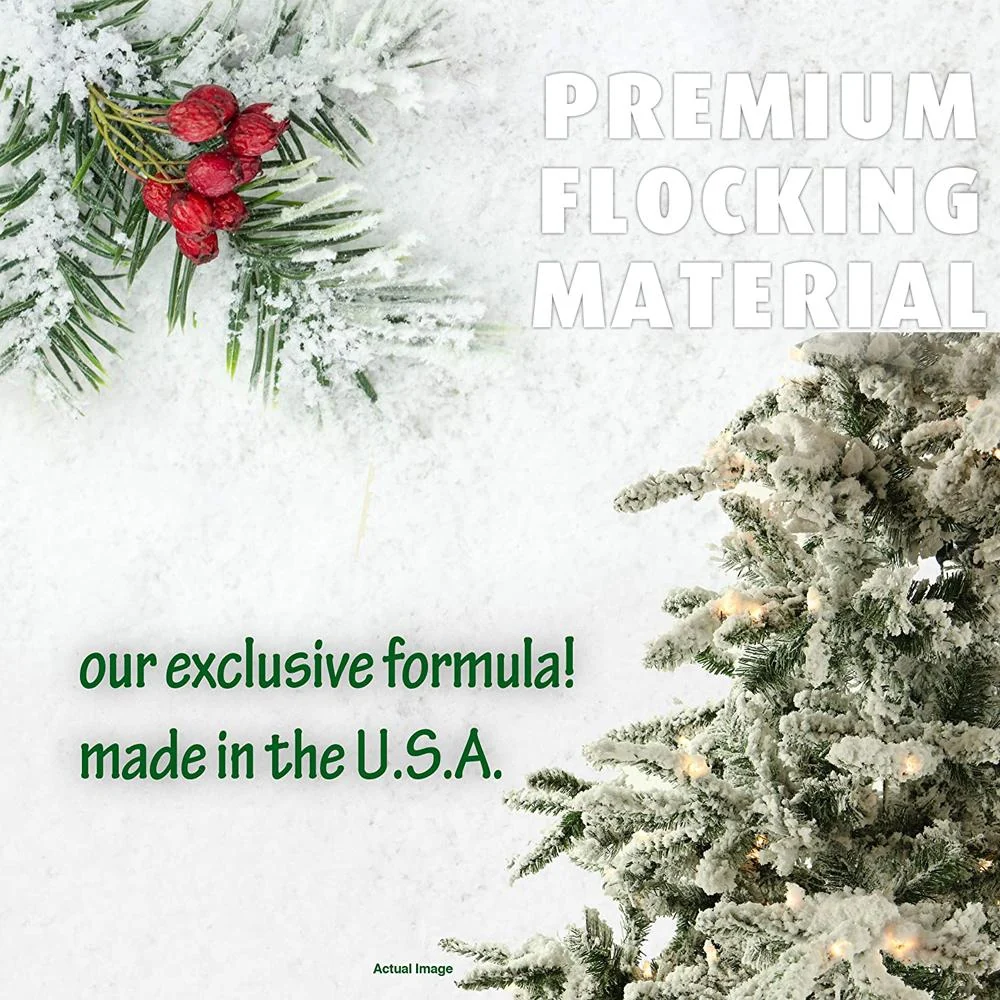 Fraser Hill Farm 7.5 Ft. Flocked Mountain Pine w/ Smart String Lighting Open Box - Image 7