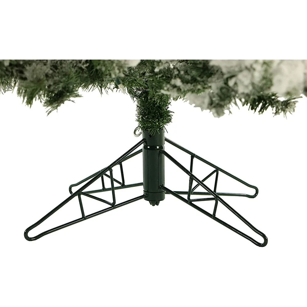 Fraser Hill Farm 9 Ft. Flocked Mountain Pine with Smart String Lighting - FFMP090-3SN - Open Box - Image 4