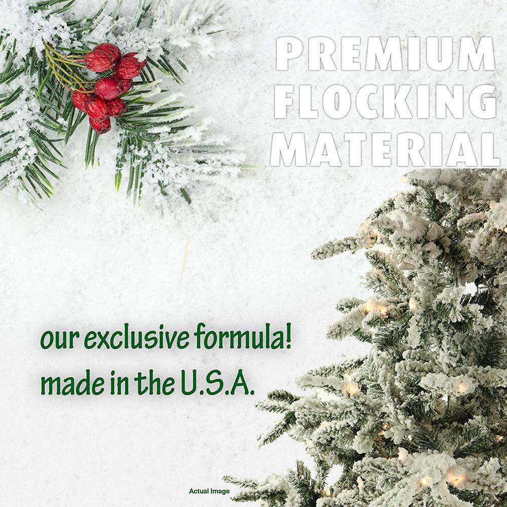 Fraser Hill Farm 9 Ft. Flocked Mountain Pine with Smart String Lighting - FFMP090-3SN - Open Box - Image 9