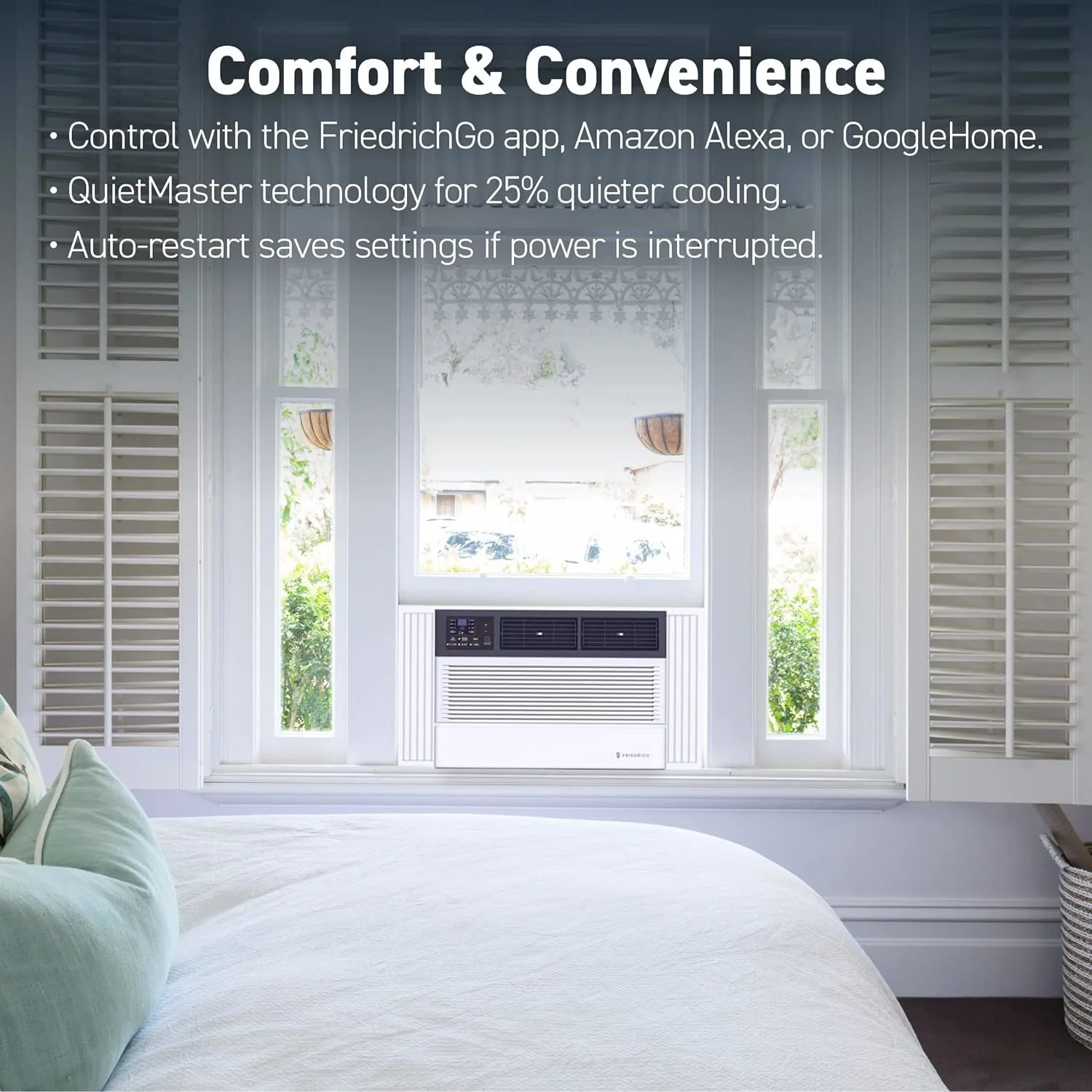 Friedrich Chill Premier Cooling & Heating AC 18,000 BTU + 2 Year Protection Pack - Image 4