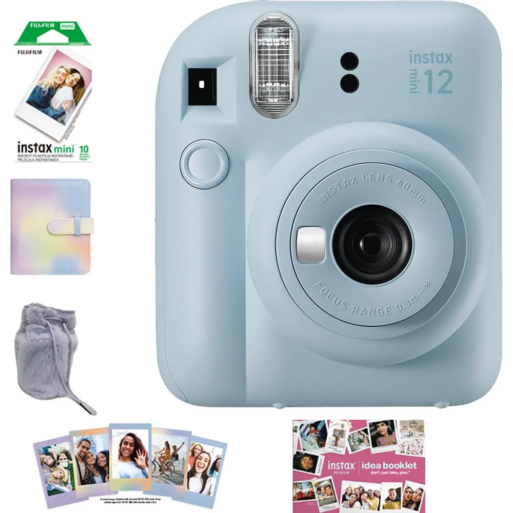 Fujifilm Instax Mini 12 Instant Camera Pastel Blue 2024 (Open Box) + 1 Year Warranty - Image 2