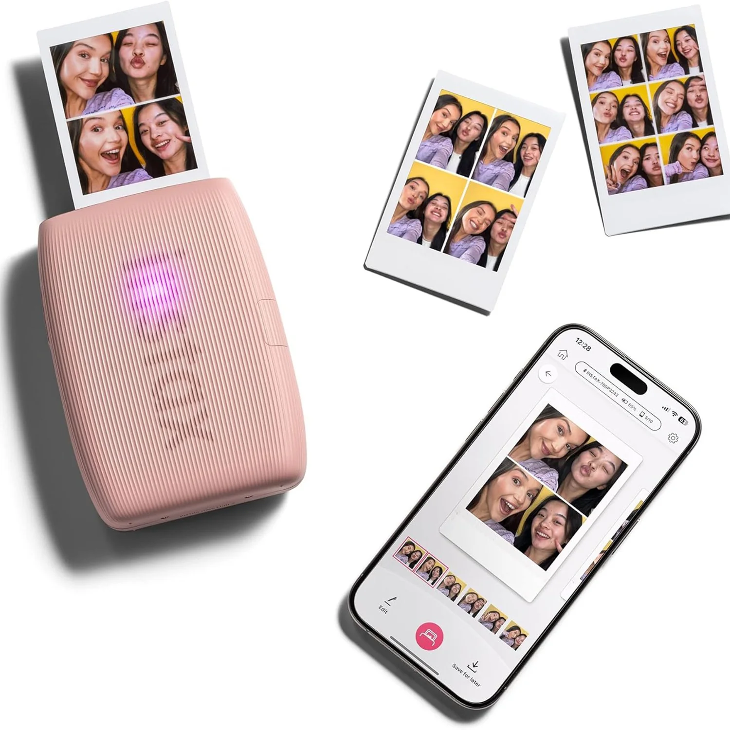 Fujifilm Instax Mini Link 3 Smartphone Printer, Rose Pink - (16832211) - Image 7