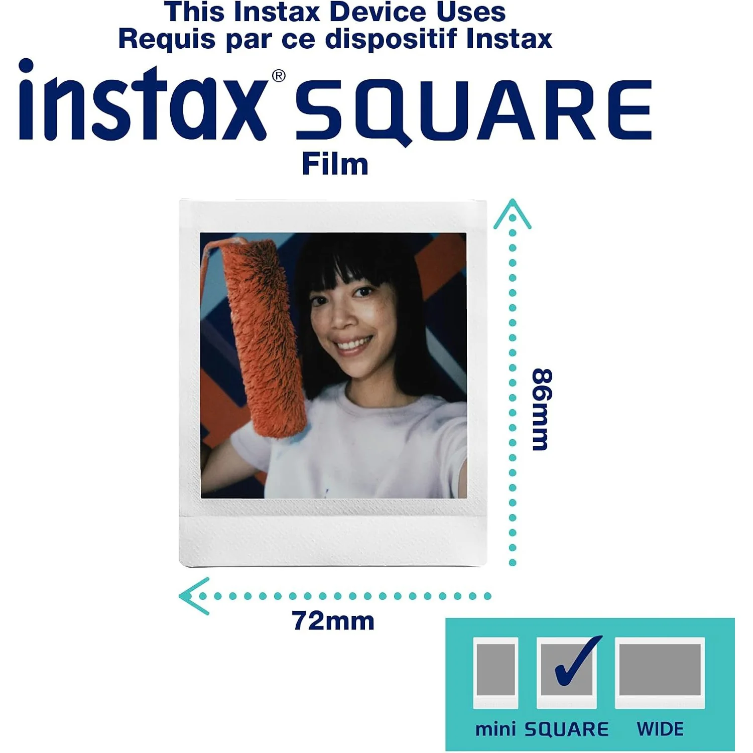 Fujifilm Instax Square SQ1 Instant Camera - Chalk White - Image 4