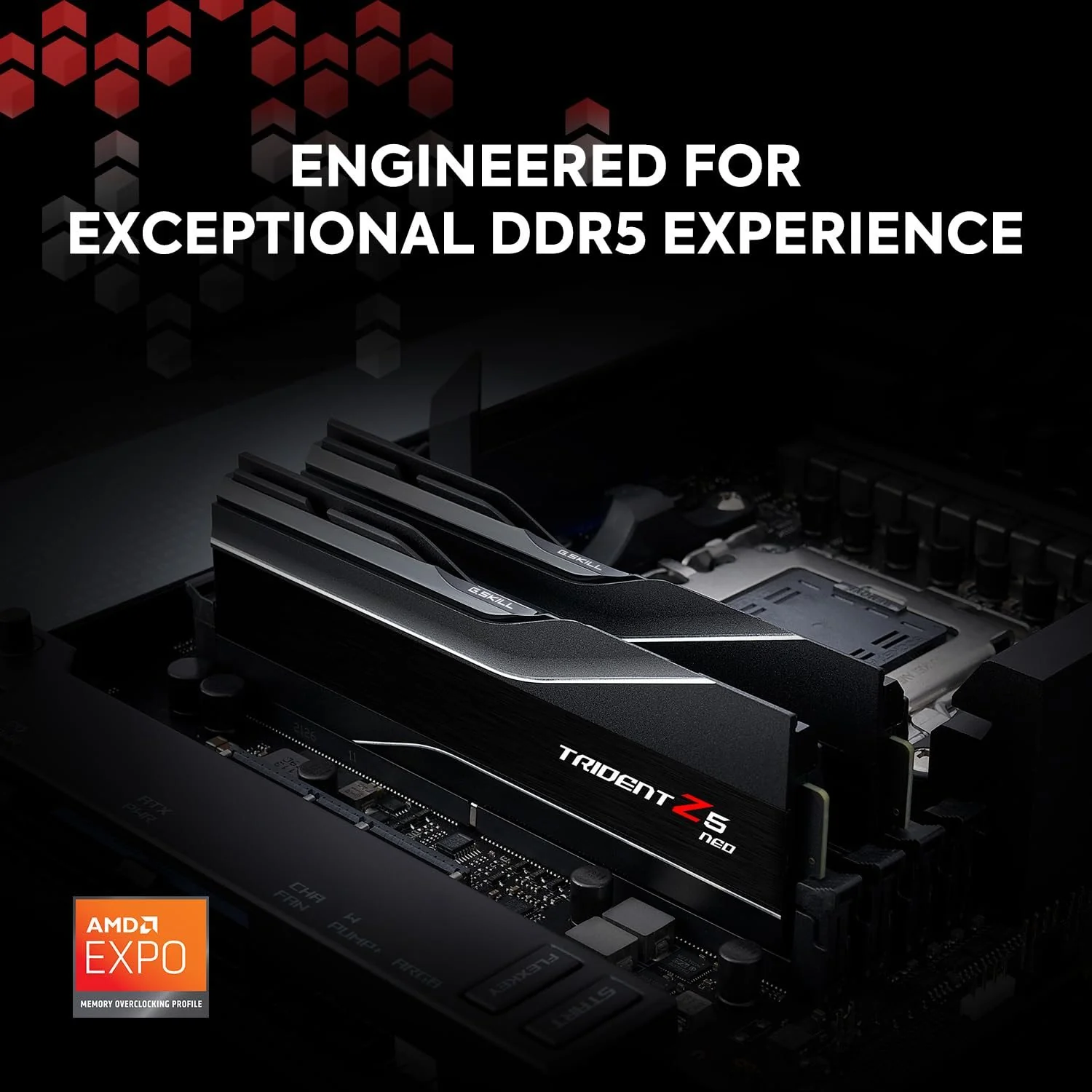 G SKILL Trident Z5 Neo Series (AMD Expo) DDR5 RAM 64GB (2x32GB)(F5-6000J3040G32GX2-TZ5N) - Image 2