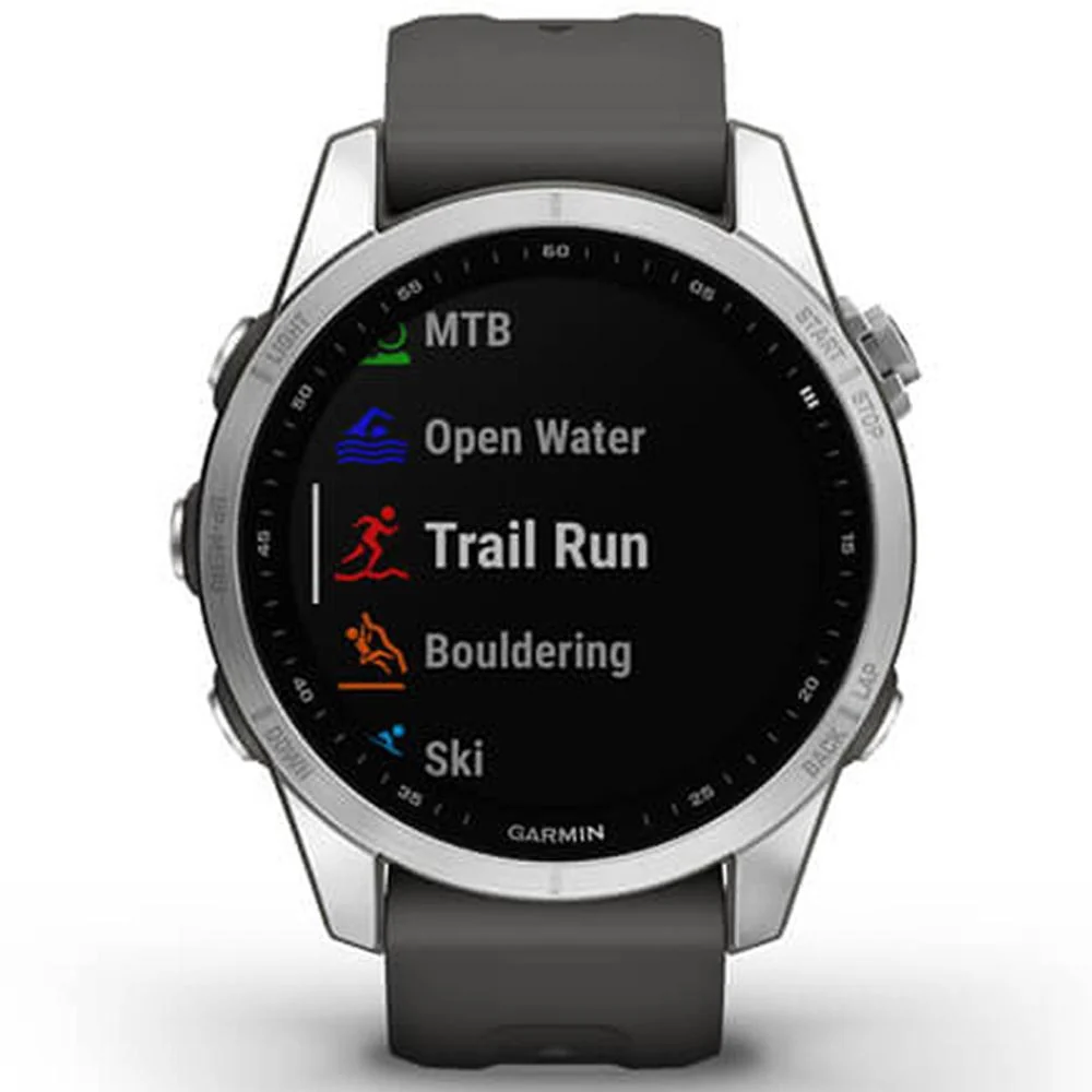 Garmin 010-02539-00 Fenix 7S Smartwatch, Silver w/ Accessories Bundle - Image 7