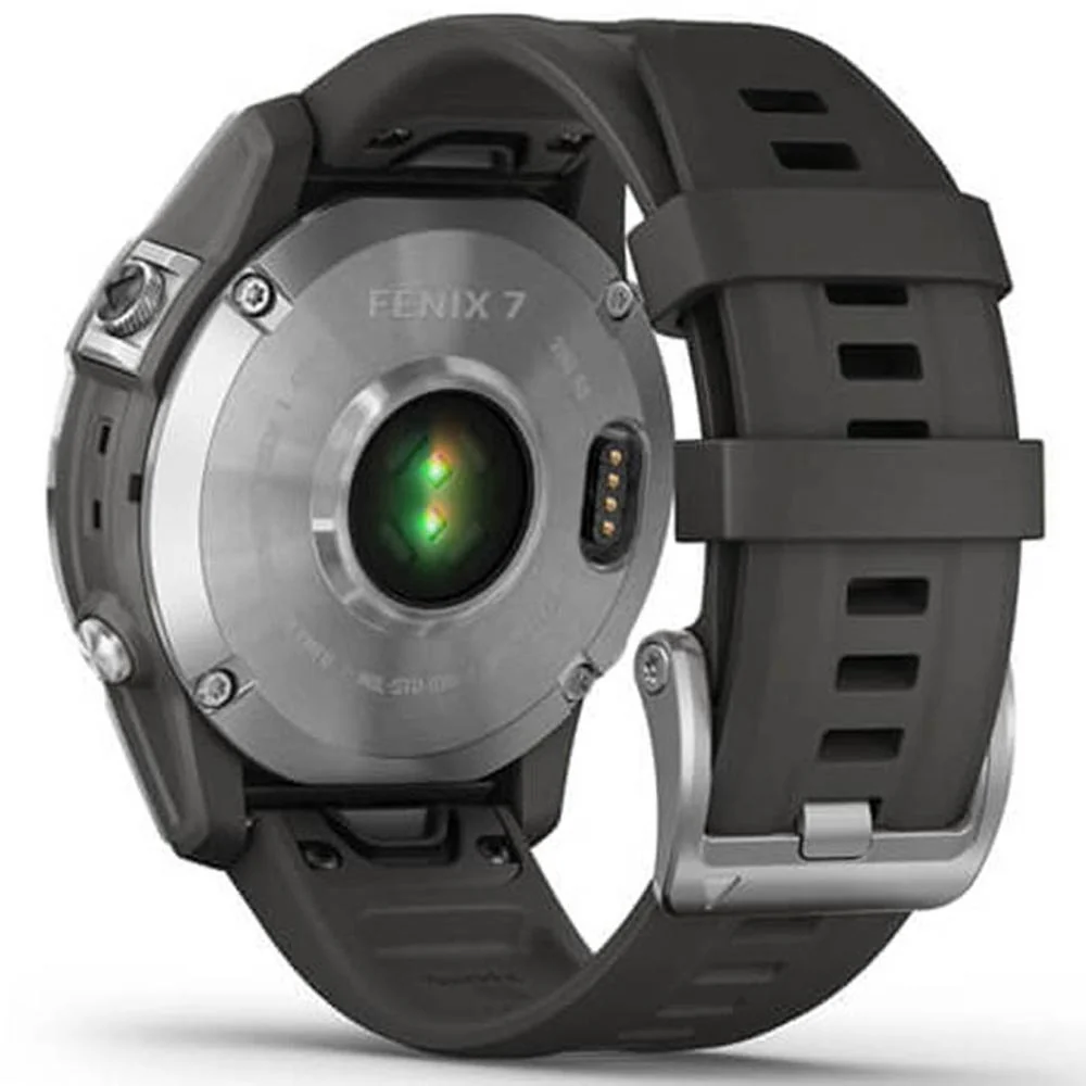Garmin 010-02540-00 Fenix 7 Smartwatch, Silver with Graphite Band w/ Accessories Bundle - Image 10