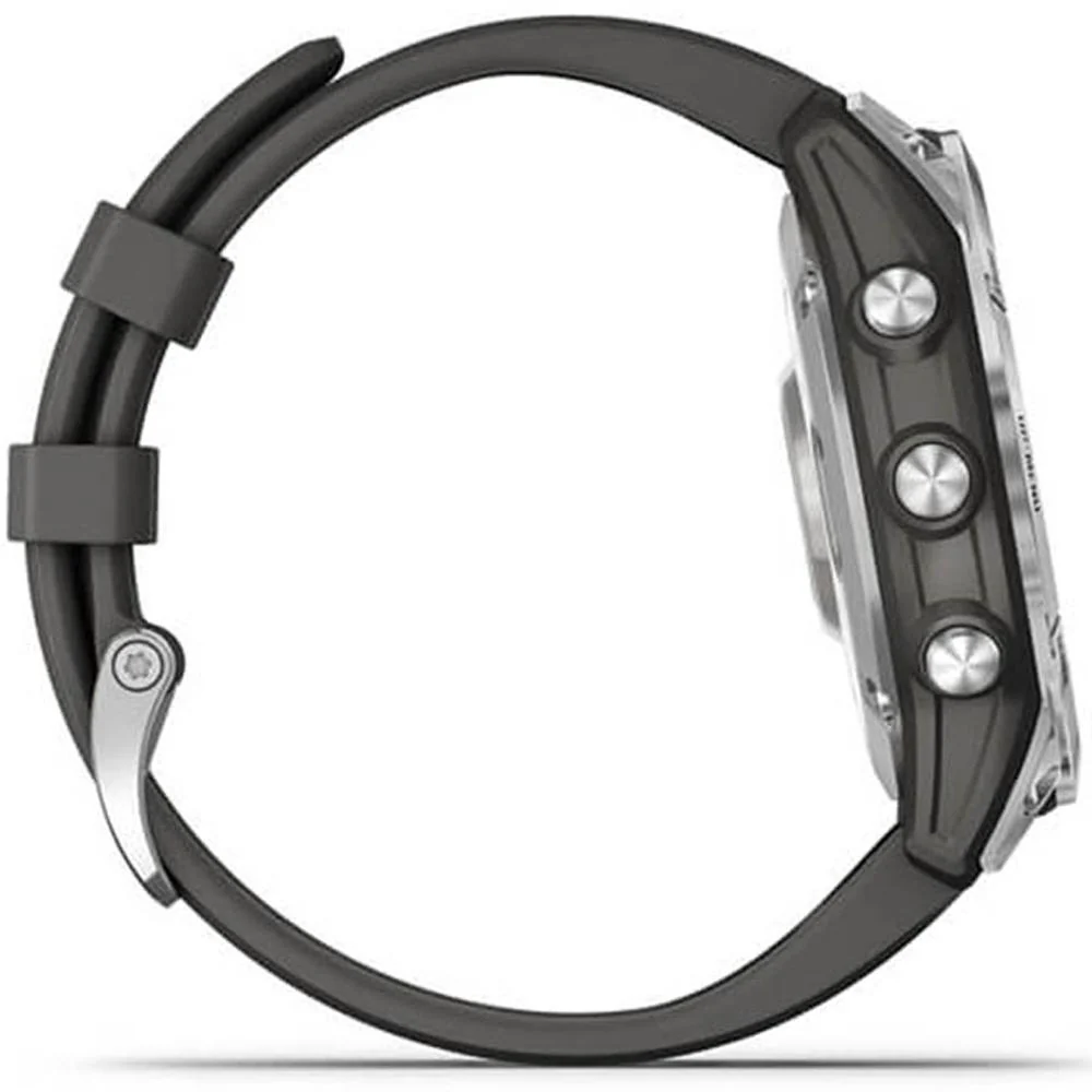 Garmin 010-02540-00 Fenix 7 Smartwatch, Silver with Graphite Band w/ Accessories Bundle - Image 6