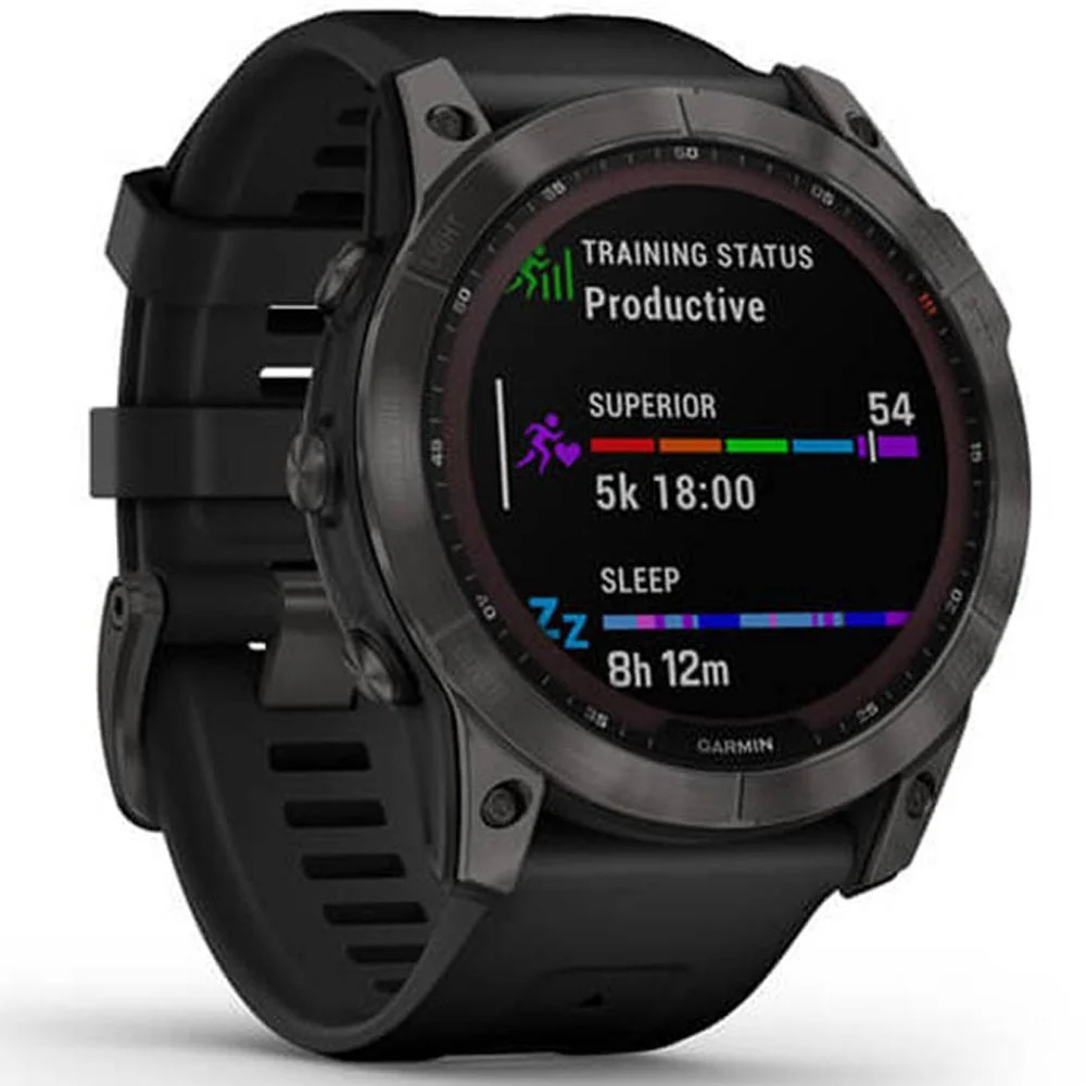 Garmin 010-02541-10 Fenix 7X Sapphire Solar Smartwatch w/ Accessories Bundle - Image 4