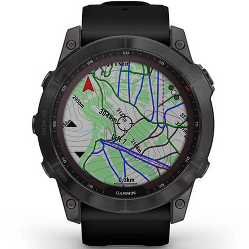Garmin 010-02541-10 Fenix 7X Sapphire Solar Smartwatch w/ Accessories Bundle - Image 5
