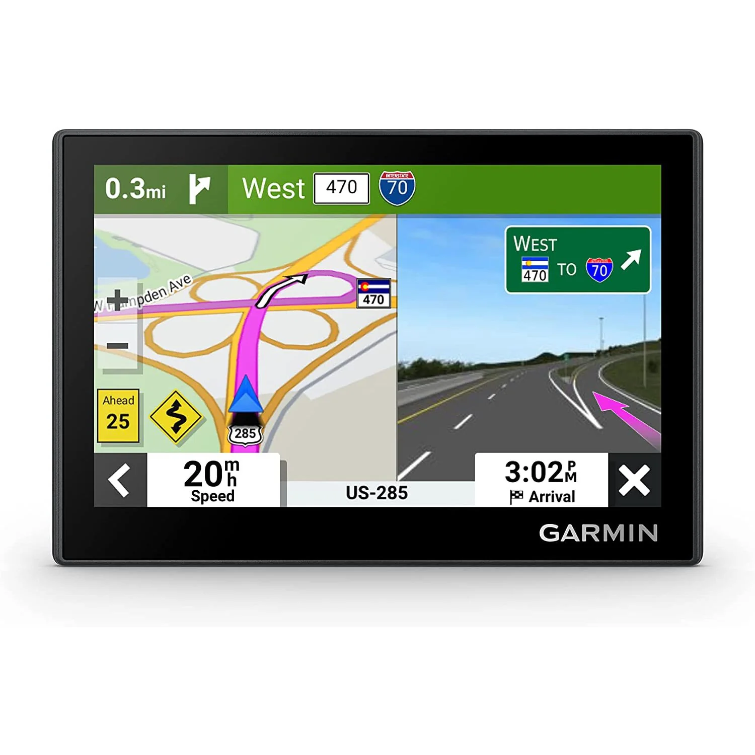 Garmin 010-02858-01 Drive 53 GPS Navigator, Touchscreen + Hard EVA Case w/Zipper - Image 2