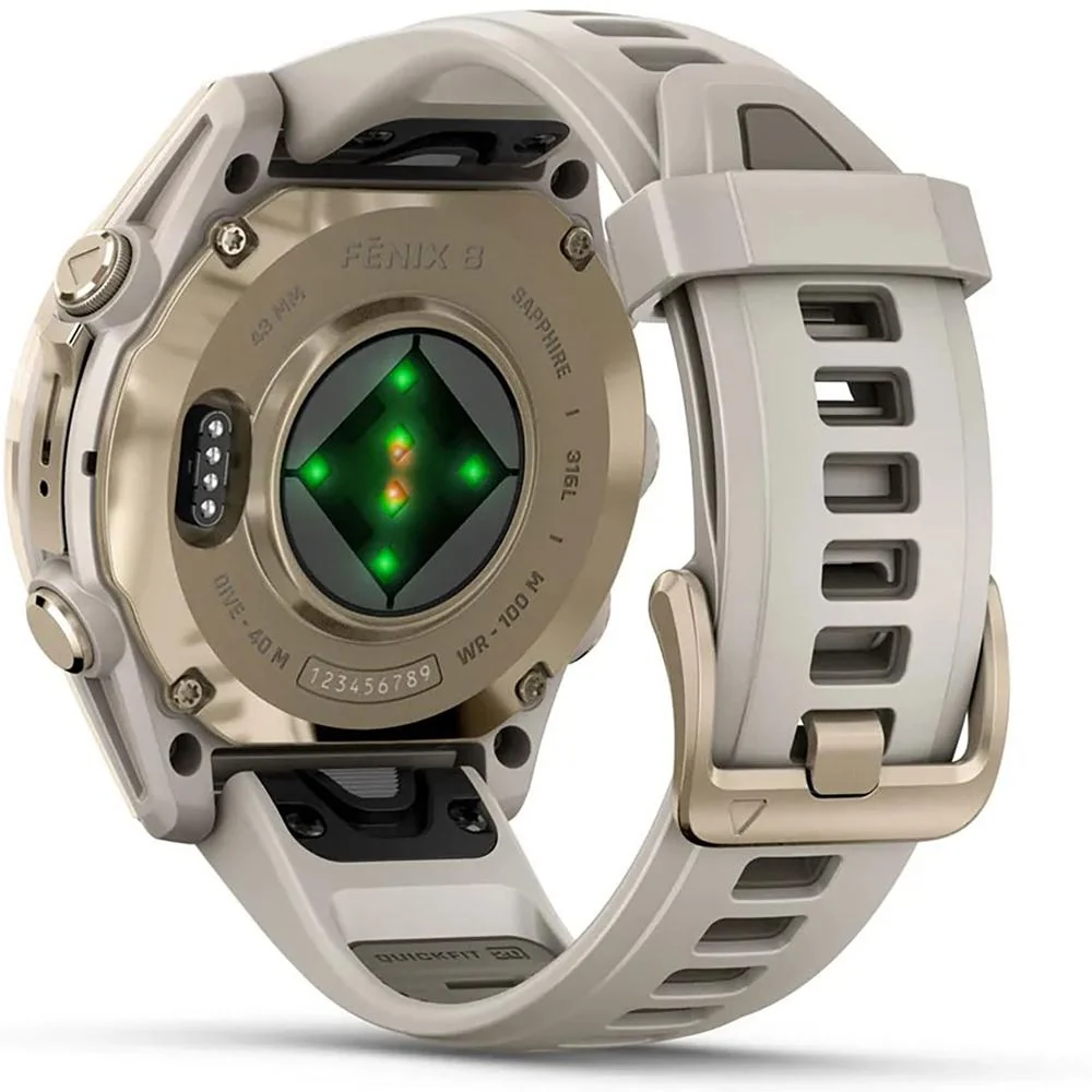 Garmin 010-02903-10 Fenix 8 43 mm, AMOLED, Sapphire, Soft Gold + Accessories Bundle - Image 9