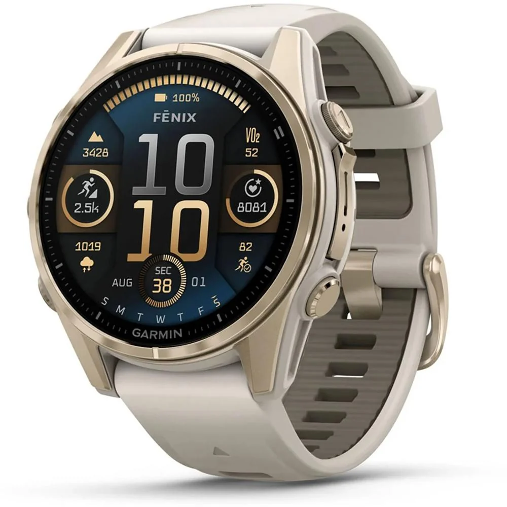Garmin 010-02903-10 Fenix 8 43 mm, AMOLED, Sapphire, Soft Gold + Warranty Bundle - Image 2
