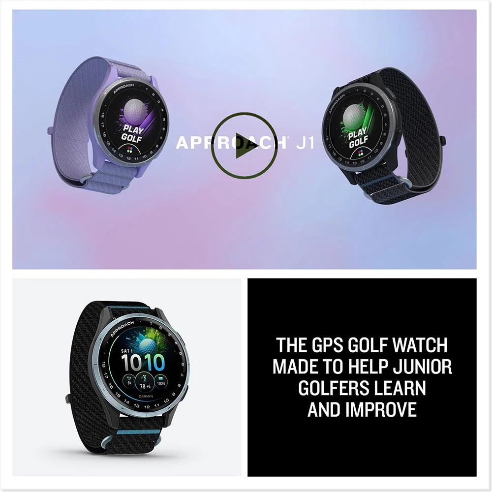 Garmin Approach J1 Cloud Blue Aluminum Bezel w/ Black/Azure Band +26 Month Protection - Image 7