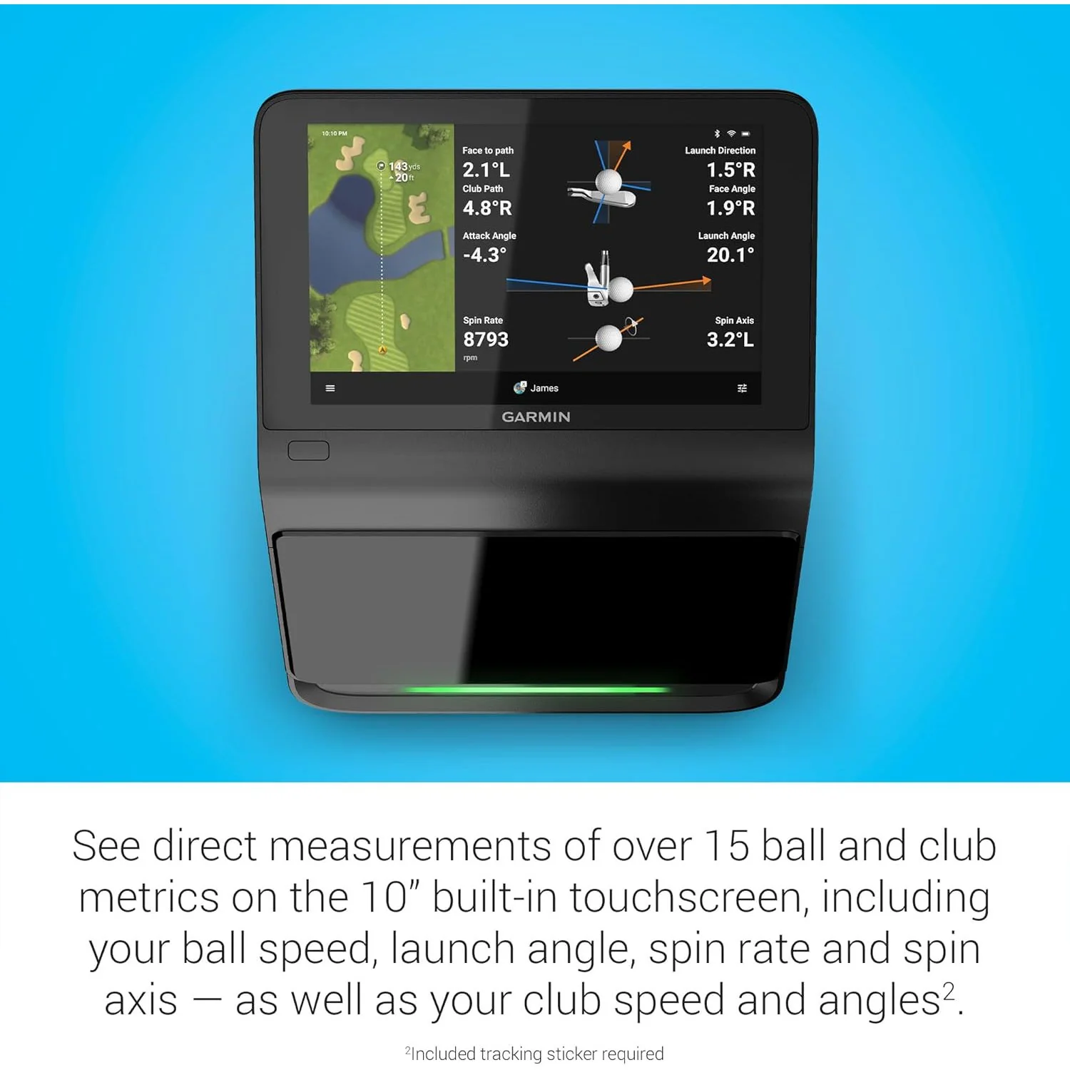 Garmin Approach R50 Premium Golf Launch Monitor and Simulator - Image 5