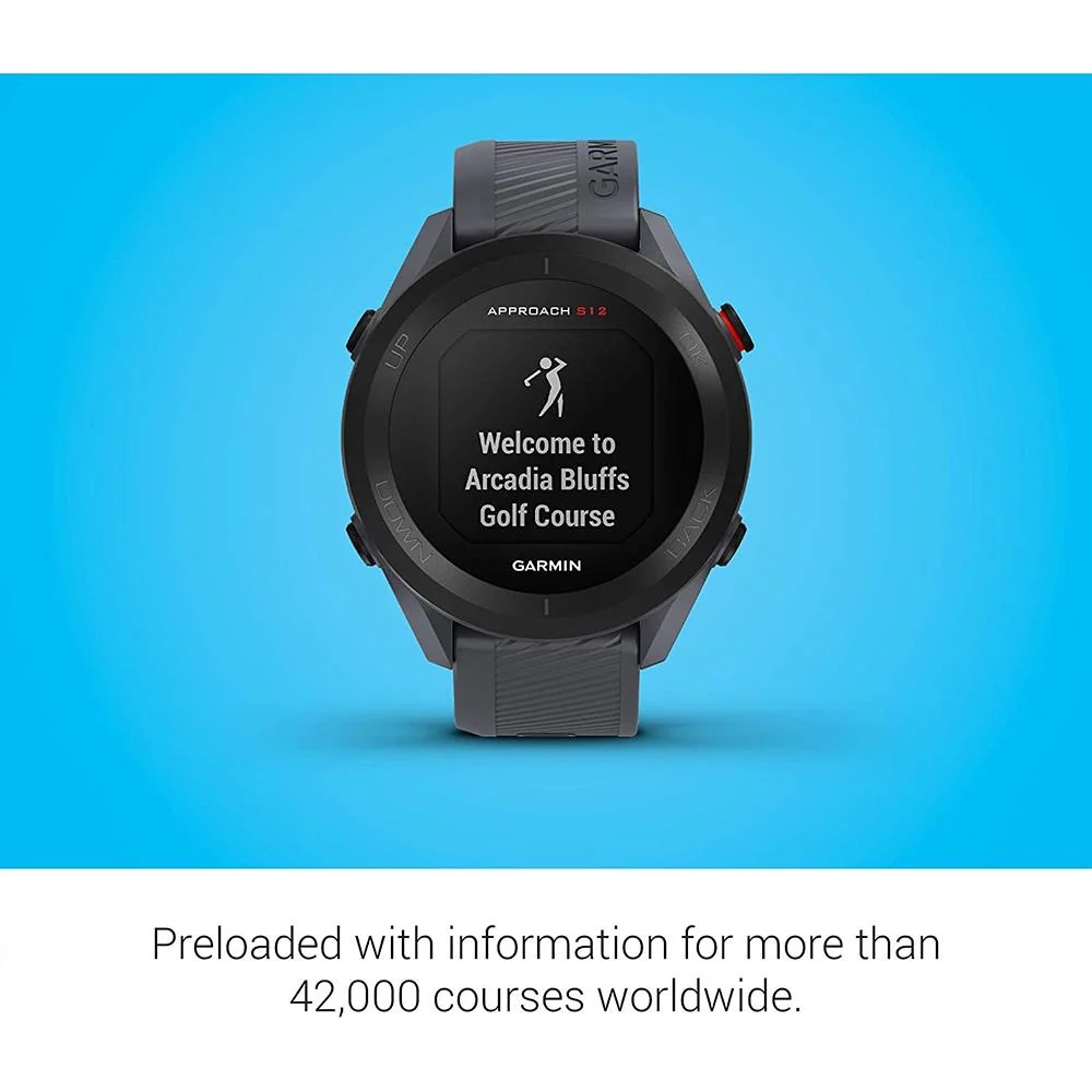 Garmin Approach S12 GPS Golf Watch 42k+ Courses Blue with 2 Year Warranty Bundle - Image 8