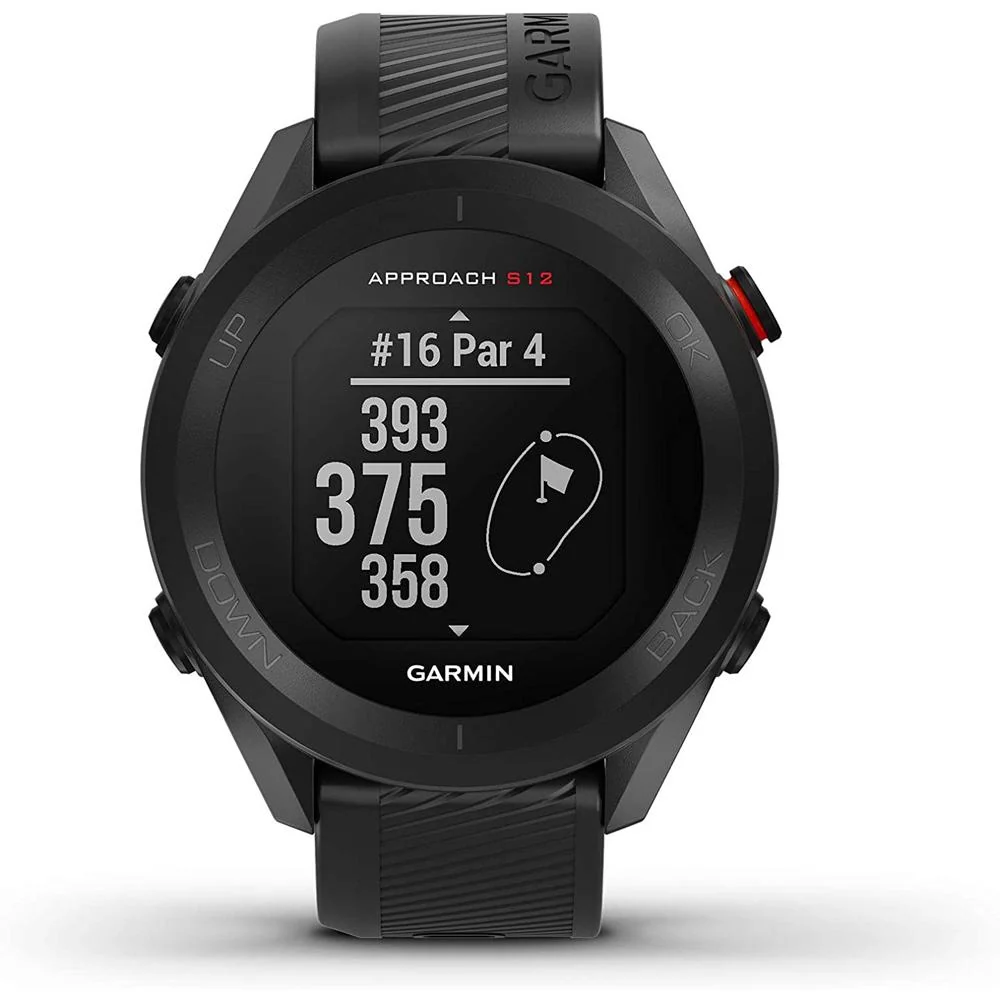Garmin Approach S12 GPS Golf Watch, 42k+ Preloaded Courses (Black) + Essential Bundle - Image 4