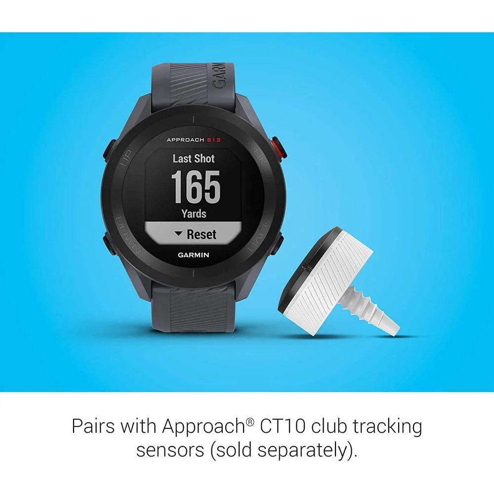 Garmin Approach S12 GPS Golf Watch 42k+ Preloaded Courses Blue+Power Bank Bundle - Image 9