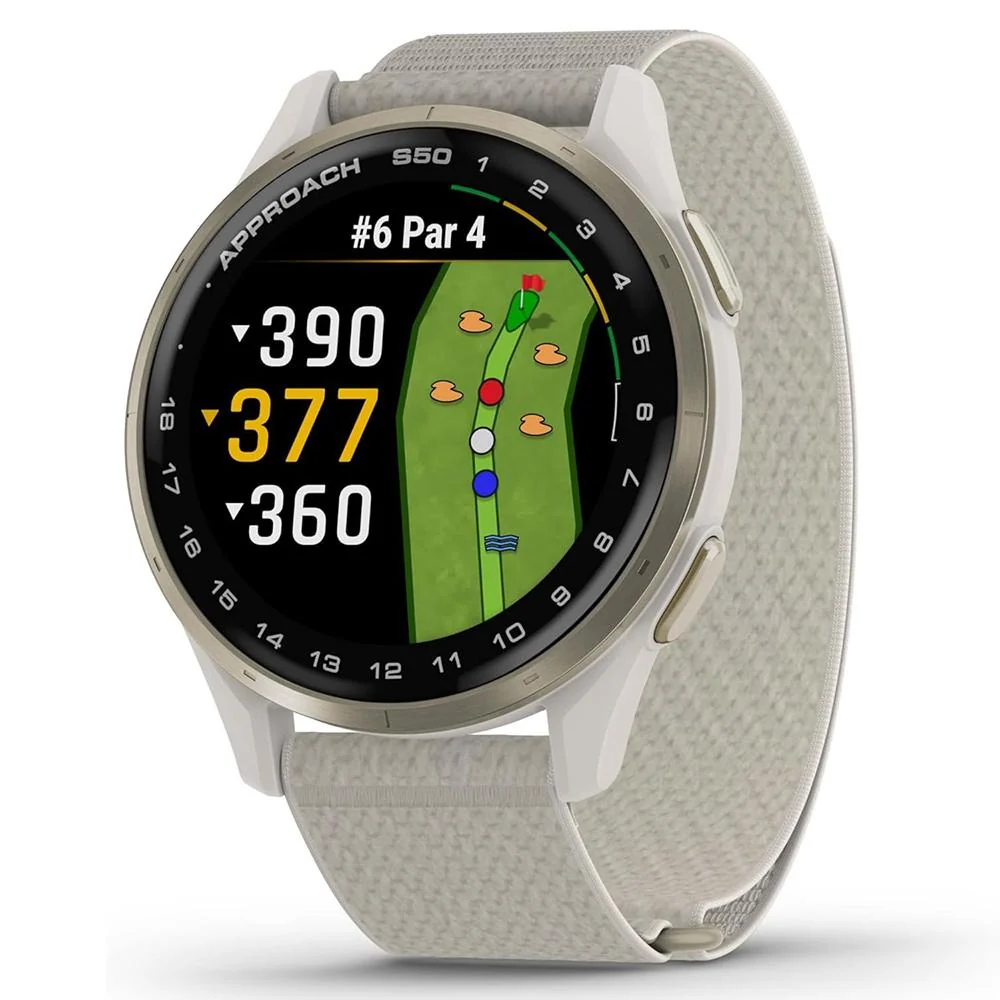 Garmin Approach S50, Advanced Golf GPS Smartwatch AMOLED with 20mm Band Bundle - Image 2