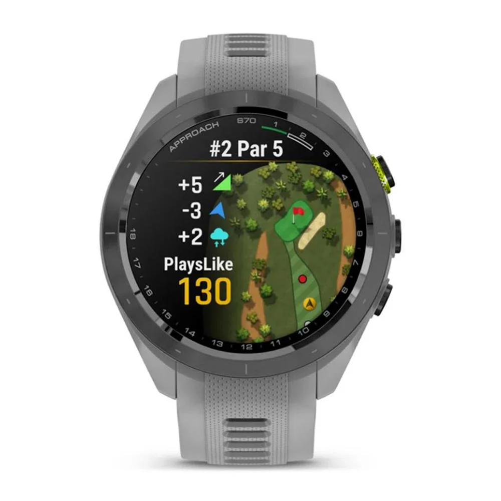 Garmin Approach S70 42 mm GPS Golf Watch Powder Grey Band with 20mm Band Bundle - Image 4