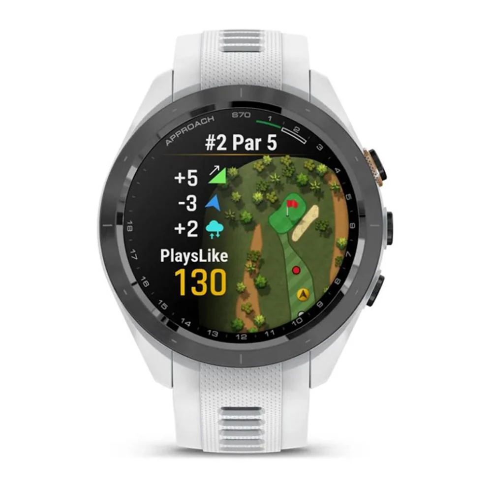 Garmin Approach S70 42 mm GPS Golf Watch White Band with 2 Year Warranty Bundle - Image 7
