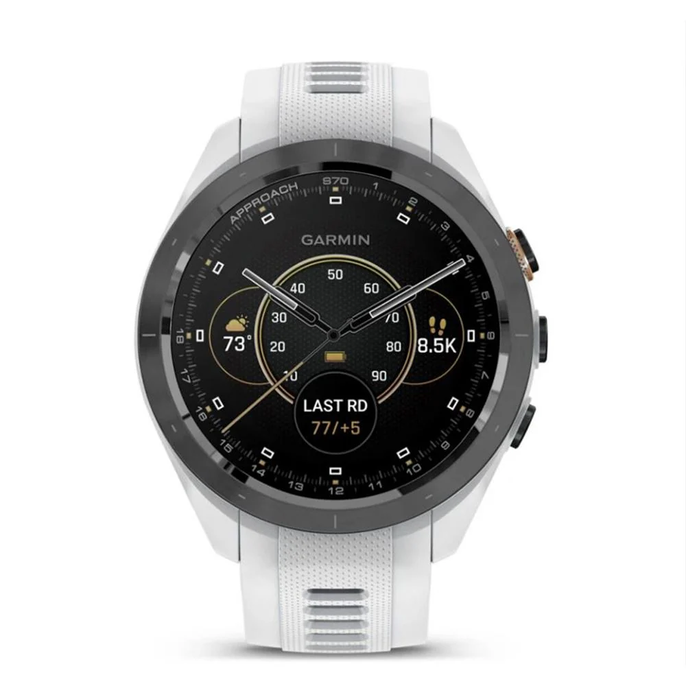Garmin Approach S70 42 mm Premium GPS Golf Watch White Band + Nylon Band Bundle - Image 11