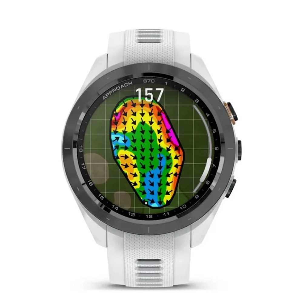 Garmin Approach S70 42 mm Premium GPS Golf Watch White Band + Nylon Band Bundle - Image 7