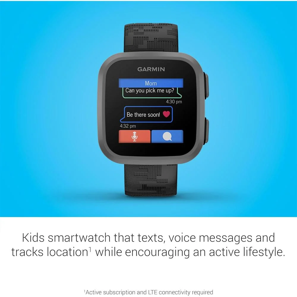 Garmin Bounce Kids Smartwatch, Black Camo w/ Converter Adapter + 2 Yr Warranty Bundle - Image 5